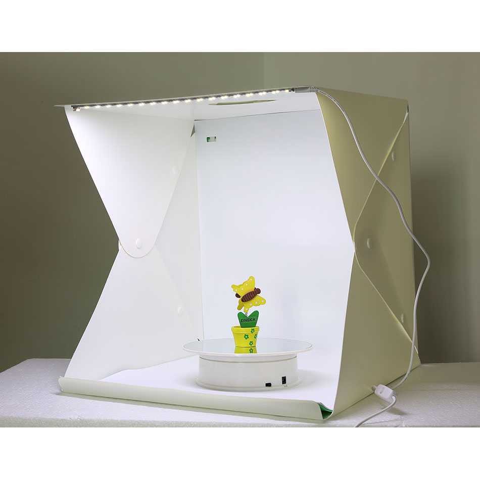 Photo Studio Mini 3 Button+LED+4PCS Background SM 02 Studio Photo Box Lipat Simpel Mudah Disimpan