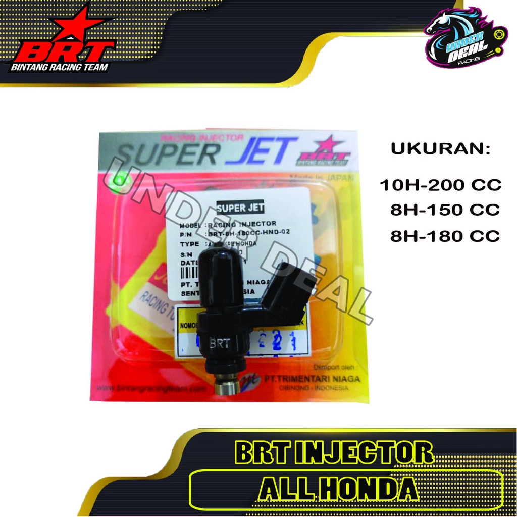 BRT Injektor Honda Crf150 Pcx Cbr Cb Vario Beat FI Scoopy Ukuran 150cc 180cc 200cc