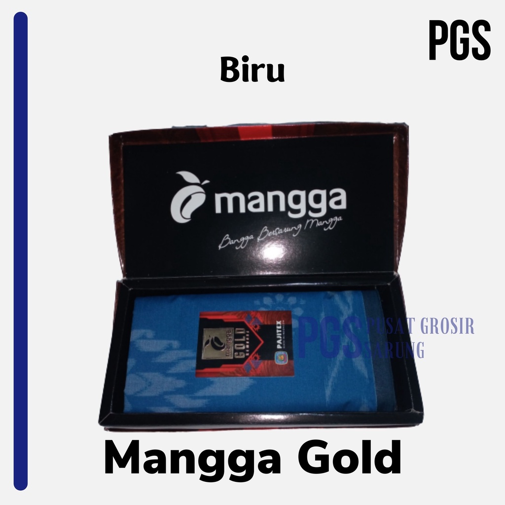 SARUNG TENUN MANGGA GOLD KEMBANG WARNA BIRU ORIGINAL PREMIUM PUSAT GROSIR SARUNG