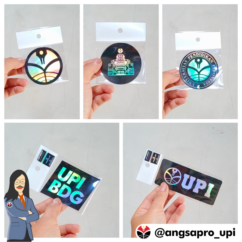 

Sticker UPI Holo Series stiker hologram universitas