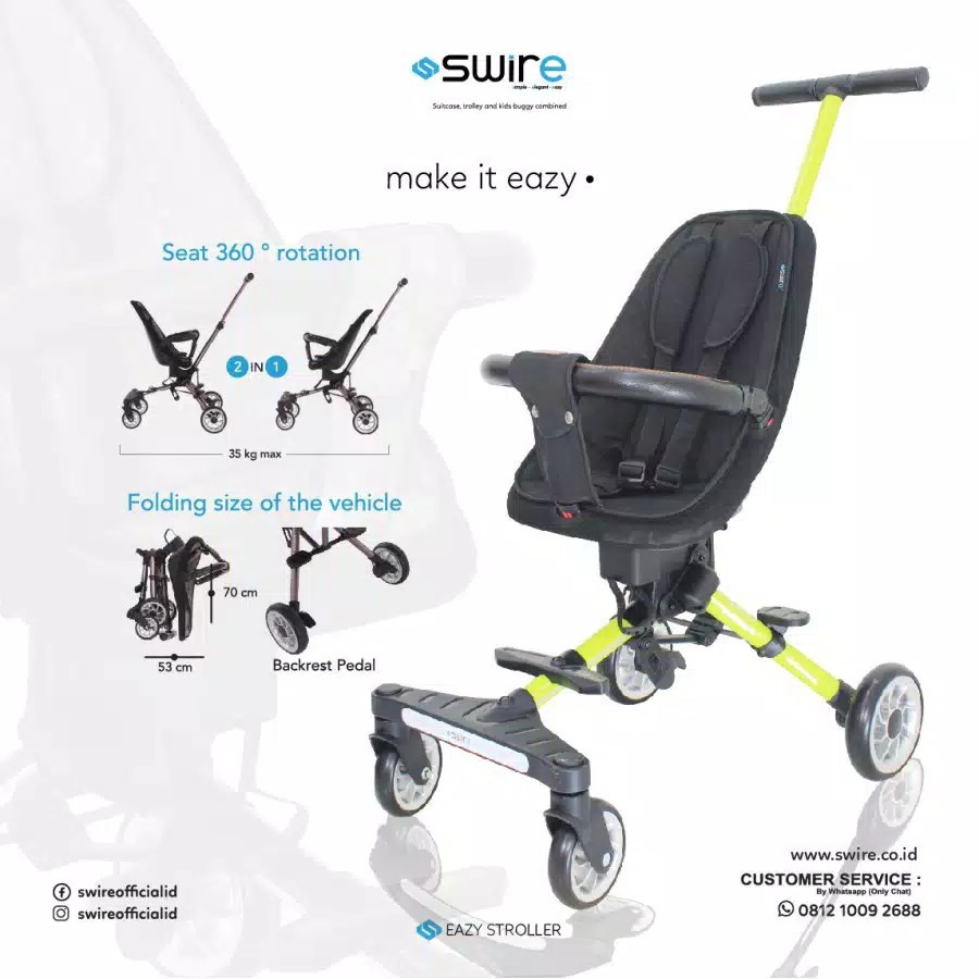 Swire Eazy Stroller SW969-1 2IN1