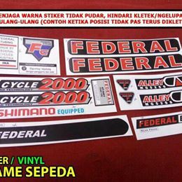 STIKER SEPEDA FEDERAL