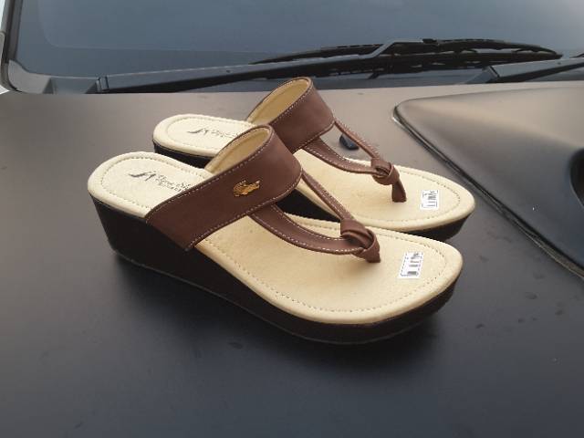 Sandal Jepit Wedges 5cm Dv119 Acc Buaya