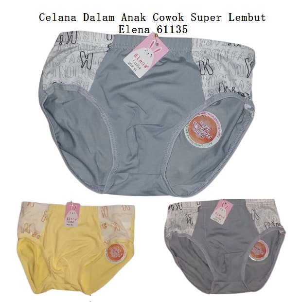 Celana Dalam Segitiga Anak Cowok Super Soft ELENA 61131, 61133, 61134 &amp; 61135 / CD Anak Laki-Laki