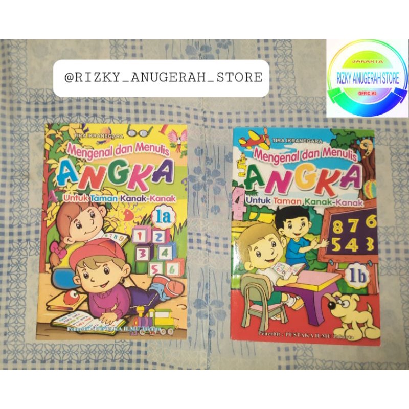 Jual Paket 2 Buku Mengenal & Menulis Angka 1A & 1B | Shopee Indonesia