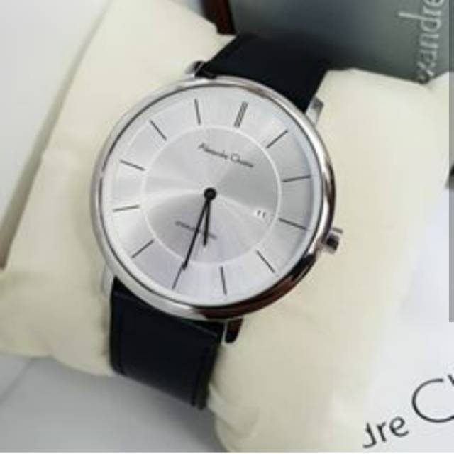 jam tangan pria Alexandre Christie AC 8589 silver white