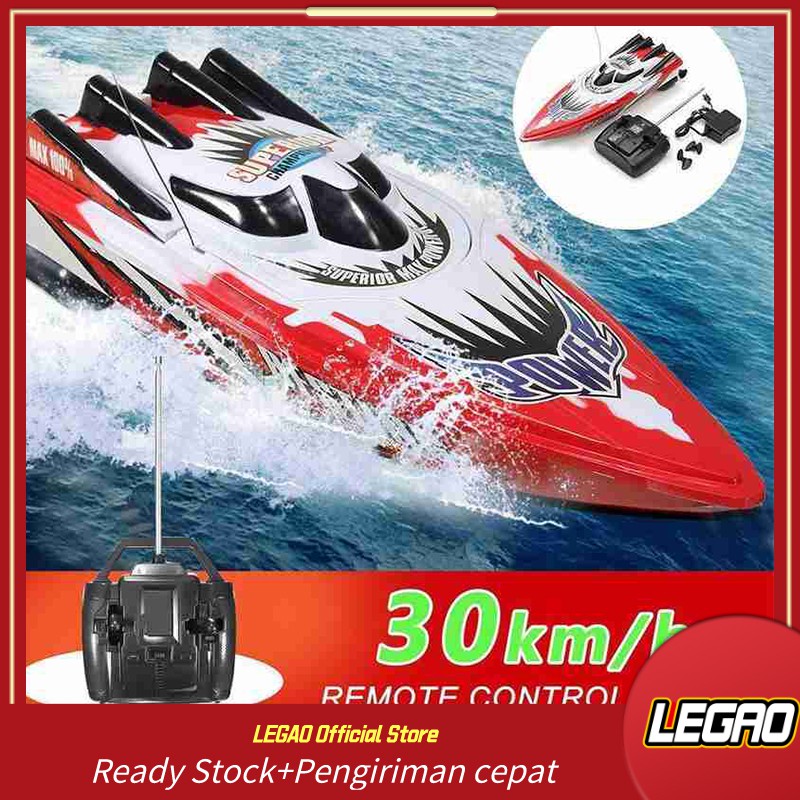 LEGAO 2.4G balap kecepatan tinggi mini perahu remote control