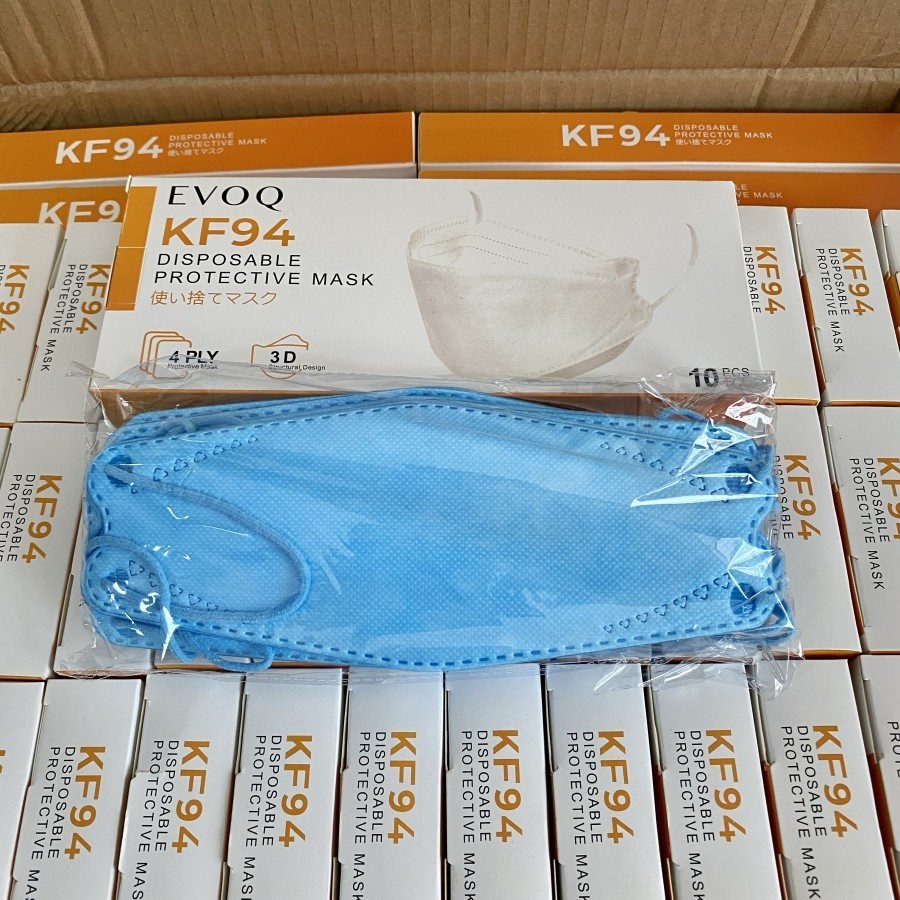 Masker EVOQ Kf94 Model 4ply korea isi 10pcs perbox KF 94