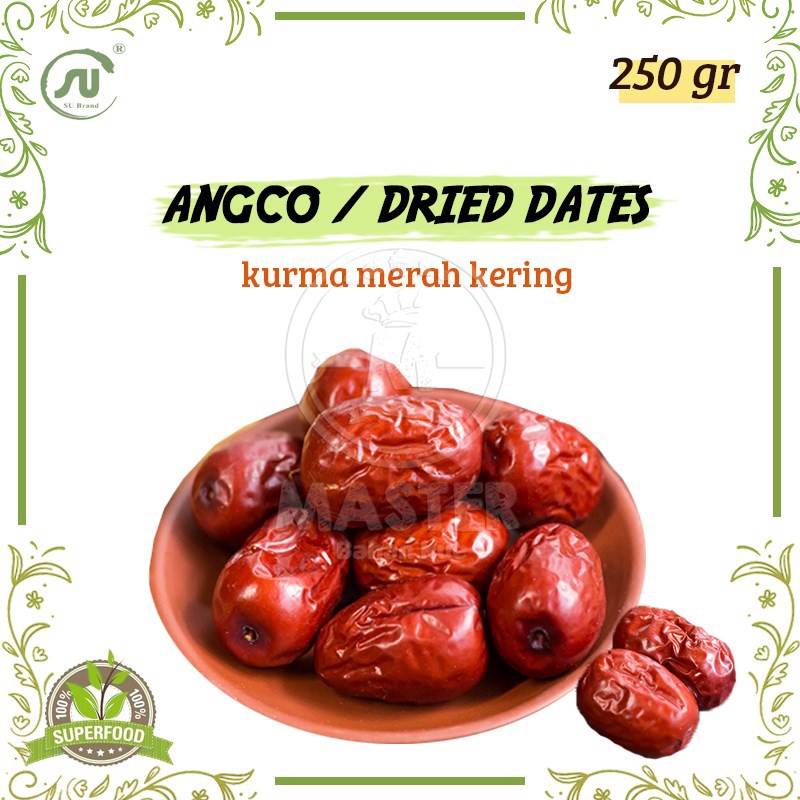 

SU Brand Dried Dates / Angco / Kurma Merah China [250 gr]