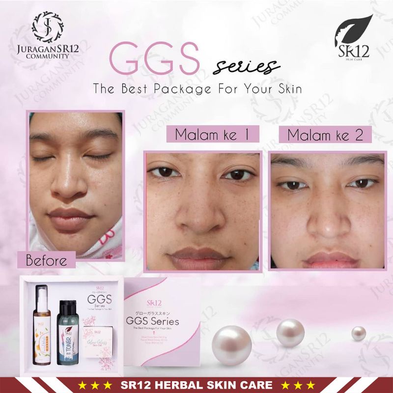 GGS SR12 | GGS Series SR12 Skincare | Glow Glass Skin Gel | Paket Perawatan &amp; Kecantikan