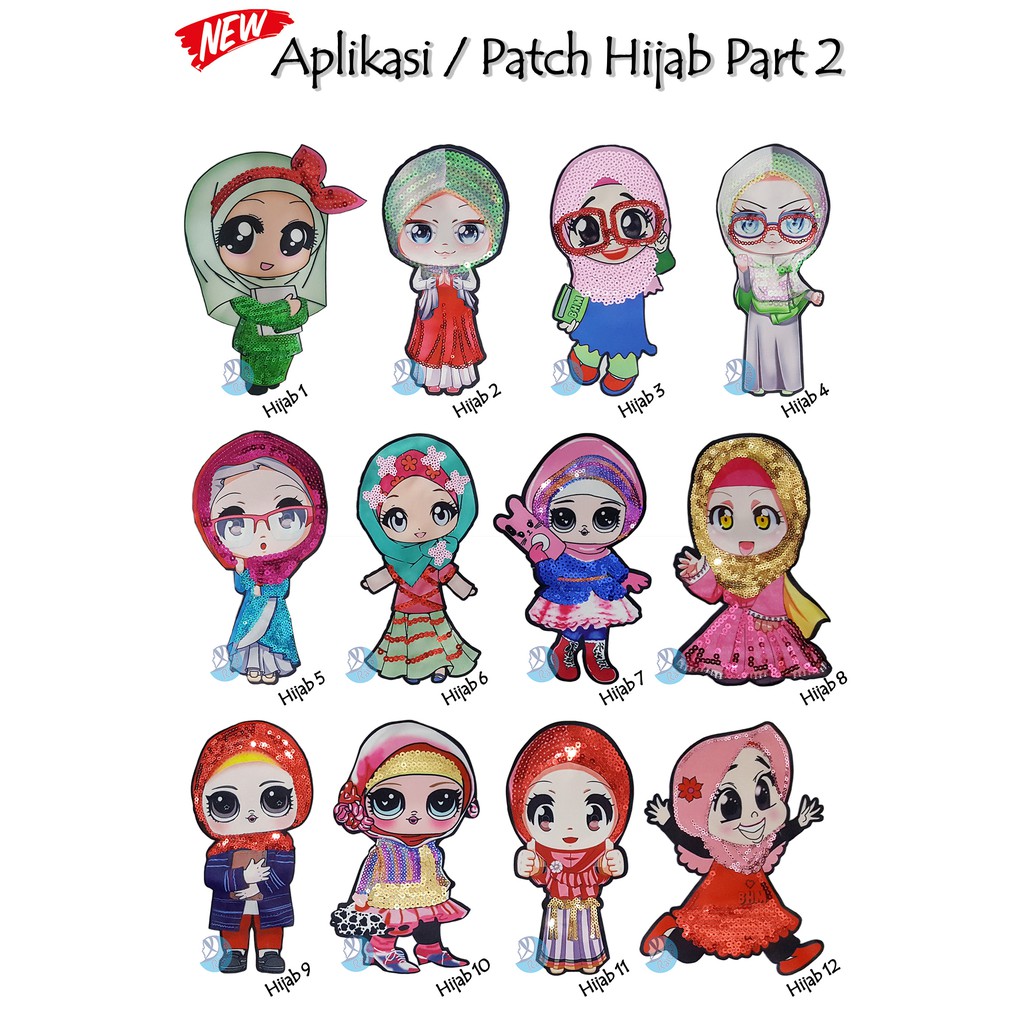 Patch LOL / Aplikasi LOL Hijab 20cm Part 2 No LED / 1 LED Murah
