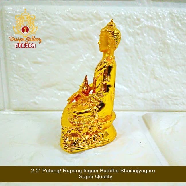 2.5&quot; Patung/ Rupang Logam Buddha Bhaisajyaguru - Super Quality