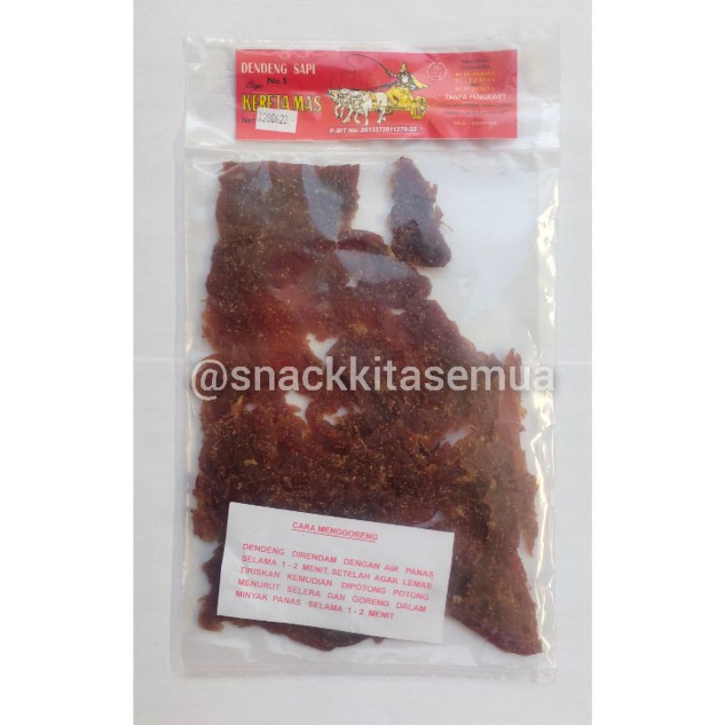 

DENDENG SAPI ASLI MERK KERETA MAS 200 gr