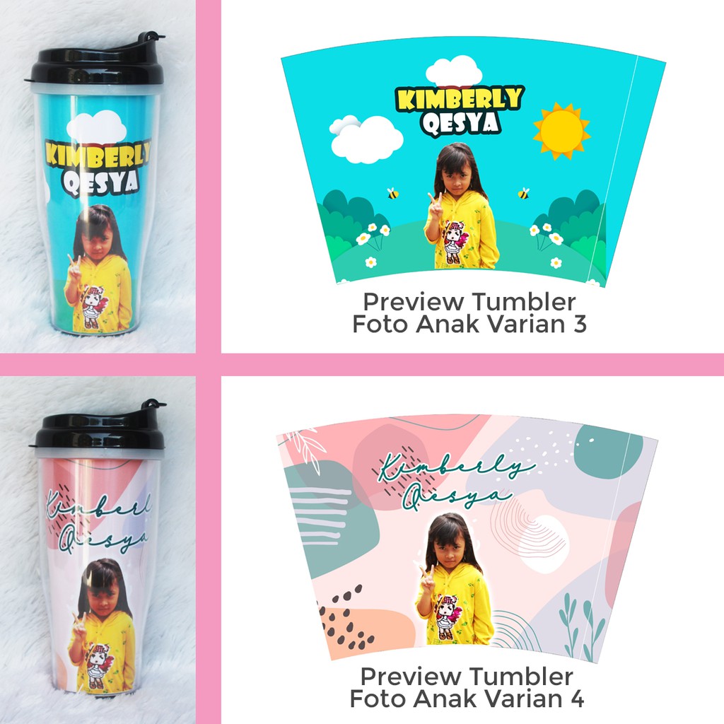 Tumbler Custom Foto Anak