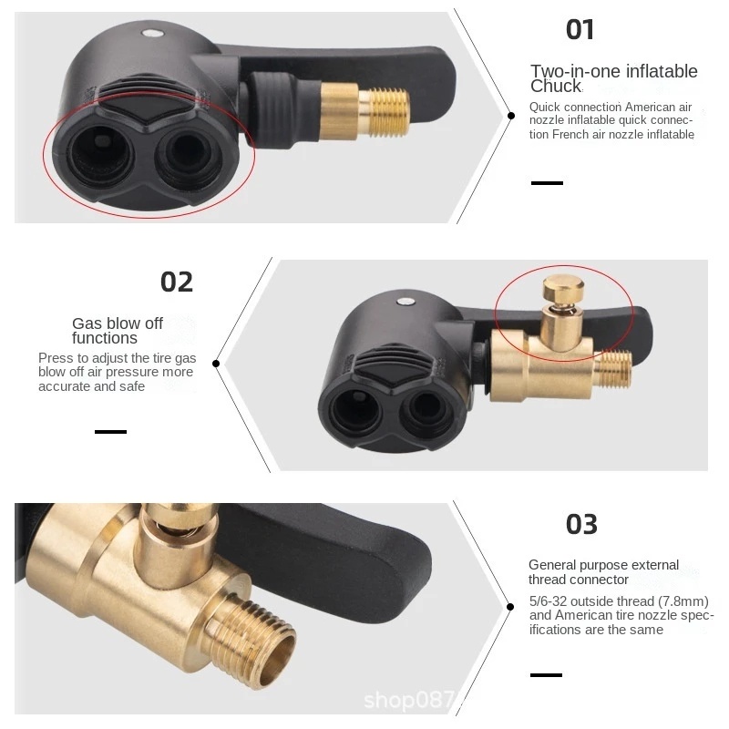 Adaptor Pompa Ban Mobil Portable Model Clip on