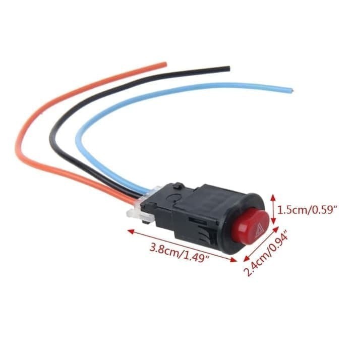 switch on off push button tombol saklar lampu led sein hazard motor