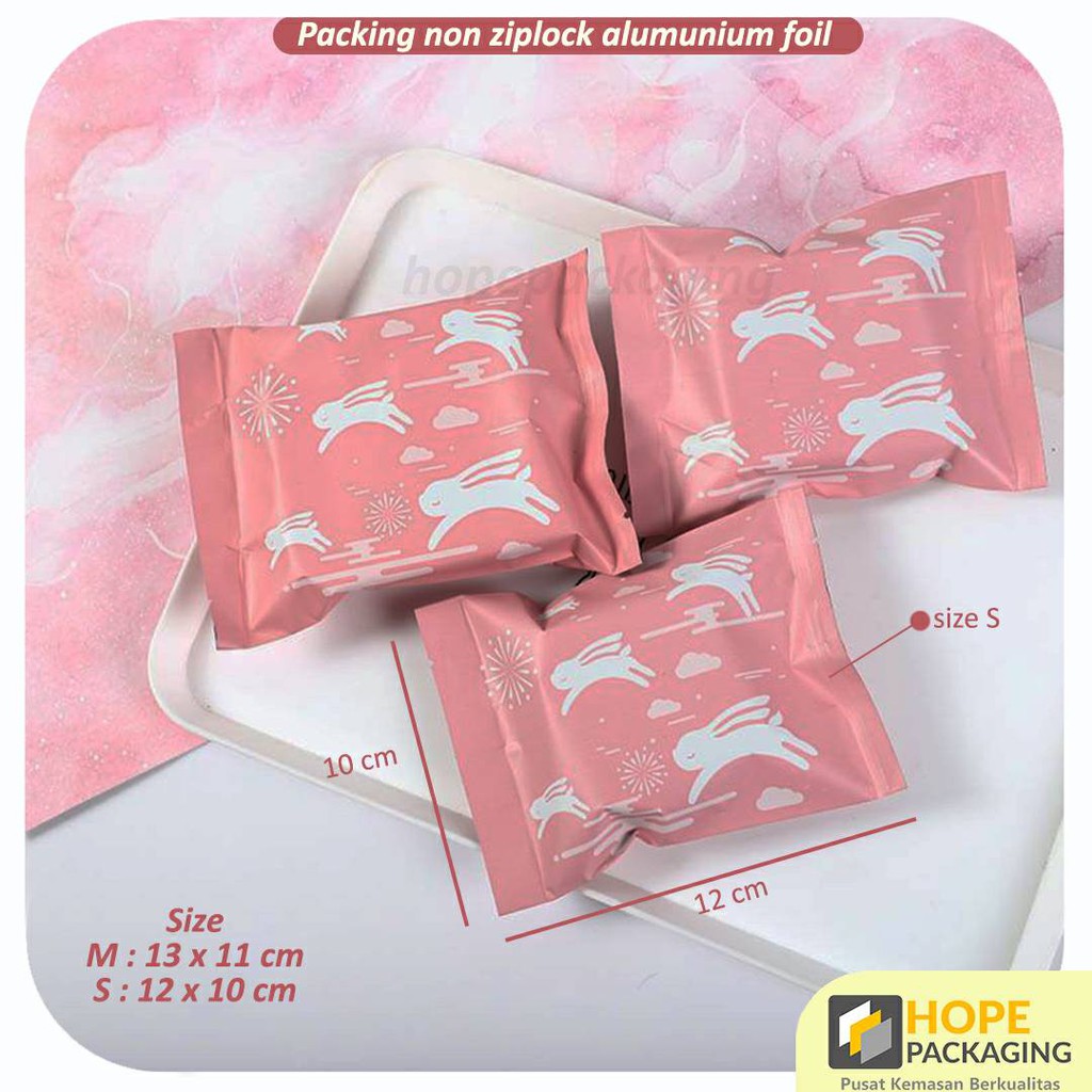 [5 Pcs] Cookies Packaging / Kemasan Kue Hampers Aluminium Foil Rabbit