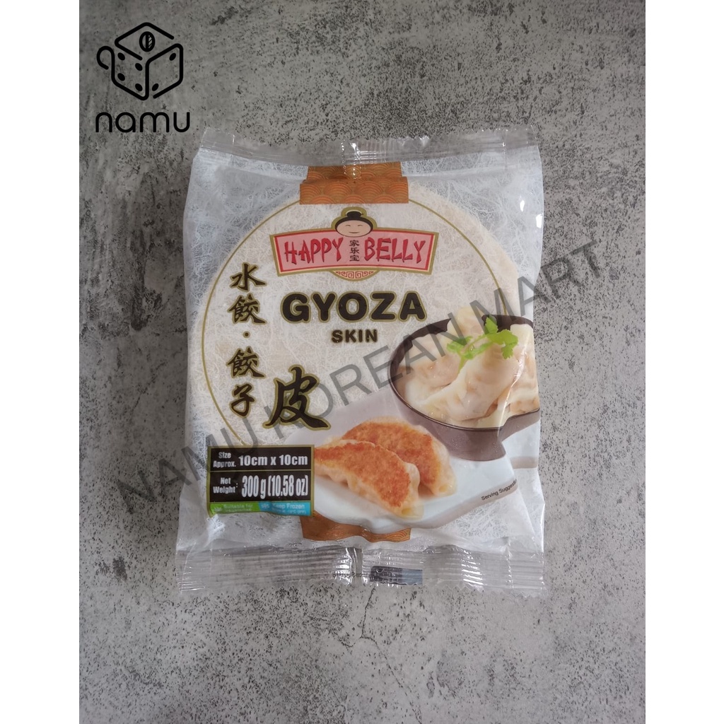 Happy Belly Gyoza Skin Kulit Pangsit 300gr / Kulit Pangsit / Bahan Masak Pangsit