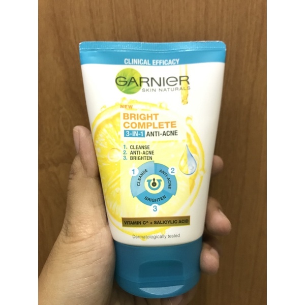 Garnier Bright Complete 3 in 1 Anti Acne