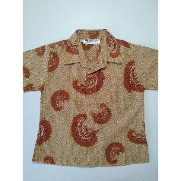 Kemeja Batik Keris Anak Preloved