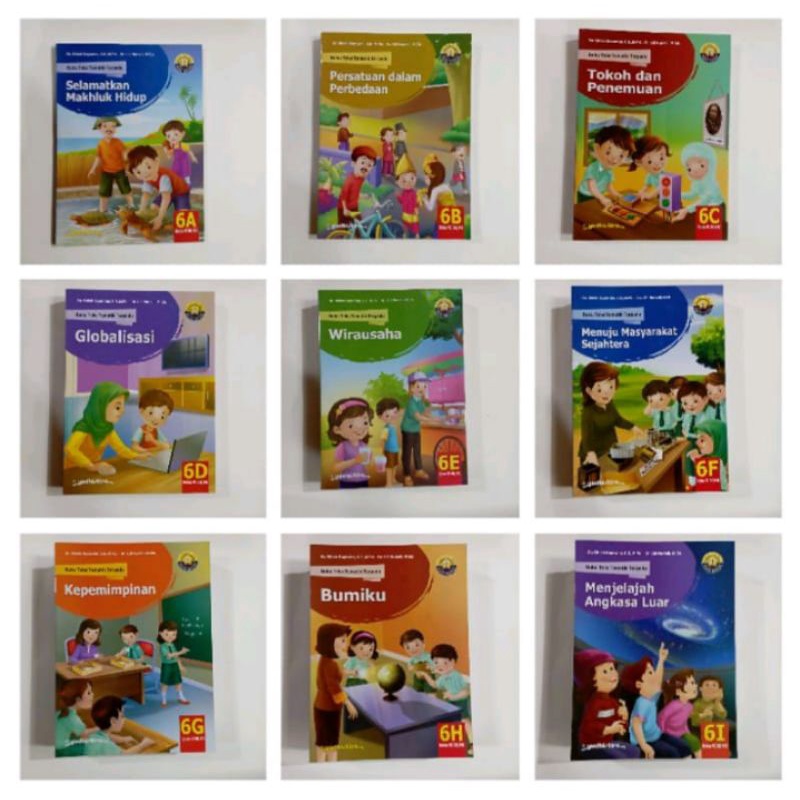 Yudhistira seri tematik SD kelas 6 A - I