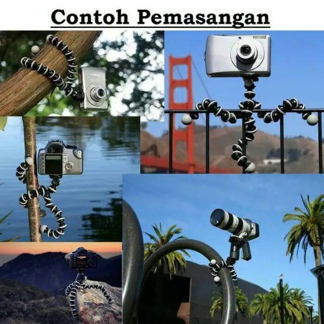 [PROMO] GORILLA POD / GORILA POD MINI OCTOPUS + HOLDER U / MINI TRIPOD