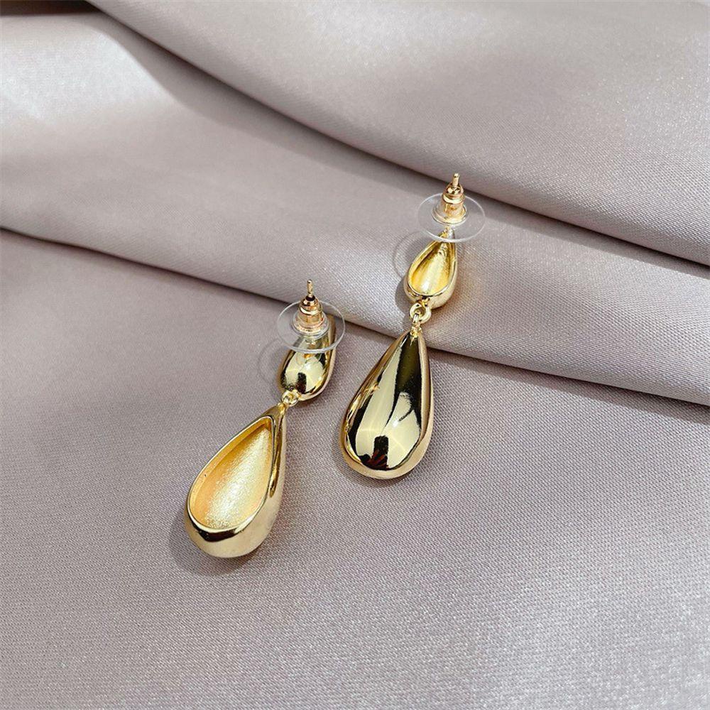 Mxbeauty Asimetris Anting Wanita Elegan925 Perak Pesta Tetesan Air Pernikahan Perhiasan Menjuntai Earring Ear Studs