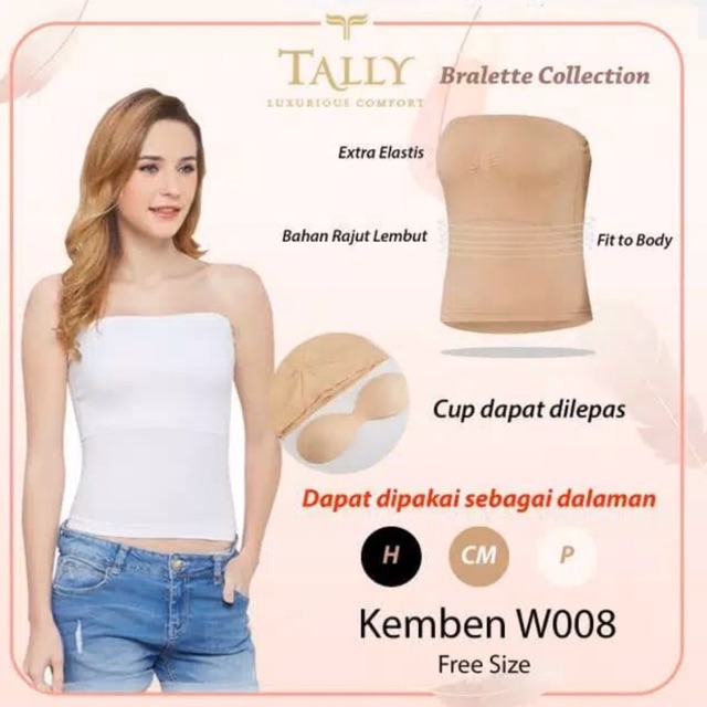 Kemben Panjang + Cup Busa TALLY bralette collection W008