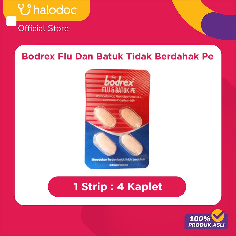 Jual Bodrex Flu Dan Batuk Tidak Berdahak Pe Kaplet Indonesia Shopee