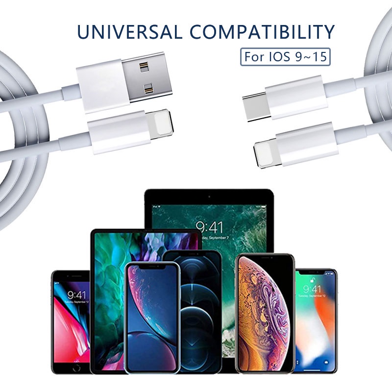 KABEL DATA LOG-ON 18W USB-C TO LIGHTNING KABEL TYPE C PLUS IPHONE