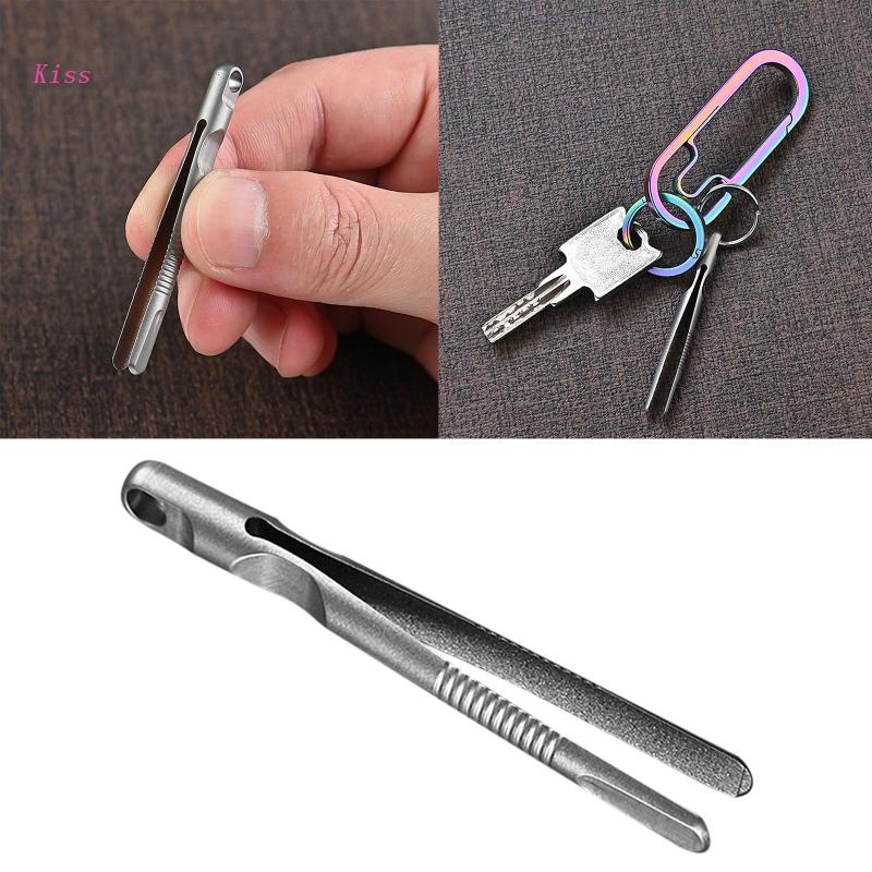 Pinset Mini Portable Bahan Titanium Alloy Untuk Camping