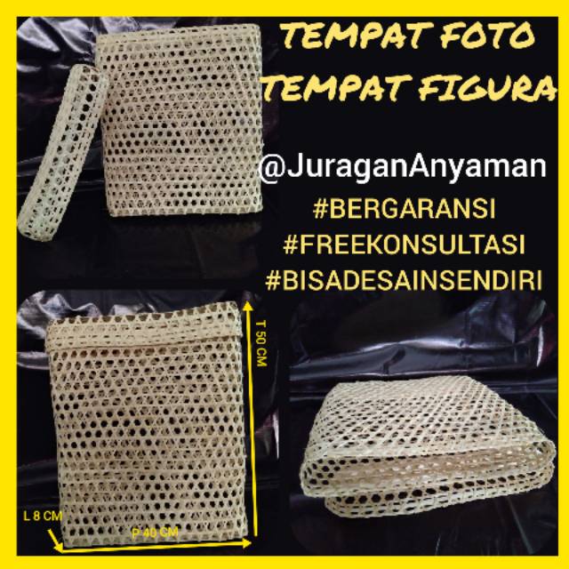 TEMPAT FIGURA - TEMPAT FOTO - PACKAGING PHOTO - PHOTOGRAPHY - ANYAMAN BAMBU - CUSTOM KERAJINAN BAMBU