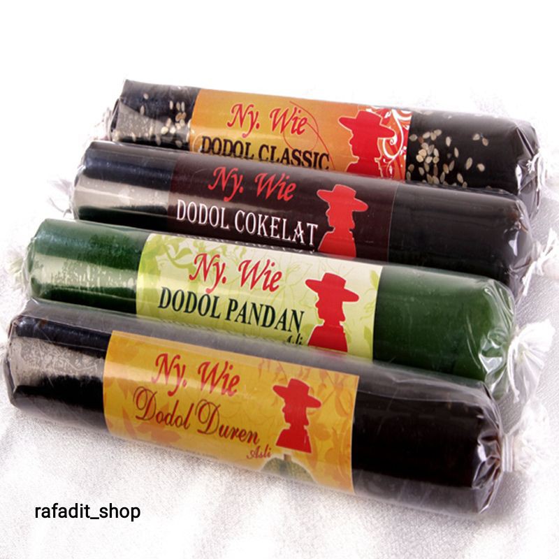 

Ny Wie. Dodol Gulung Mix Empat Rasa Classic, Coklat, Pandan, Duren