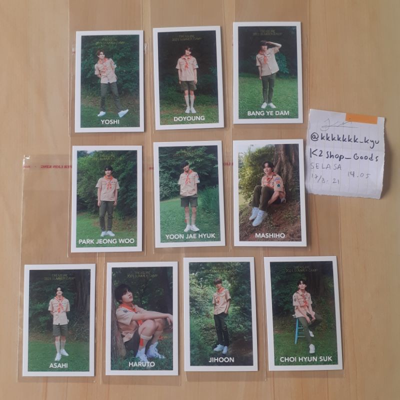 [READY STOCK] PC PHOTOCARD HOLO HOLOGRAM SUMMER CAMP KIT TREASURE