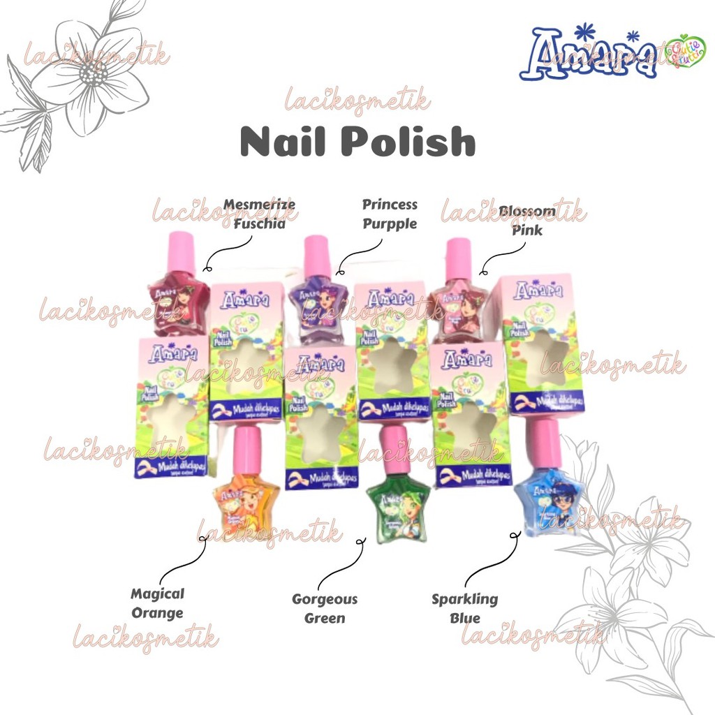 ✨LACIKOSME✨ AMARA NAIL POLISH - KUTEX UNTUK ANAK BPOM ORIGINAL