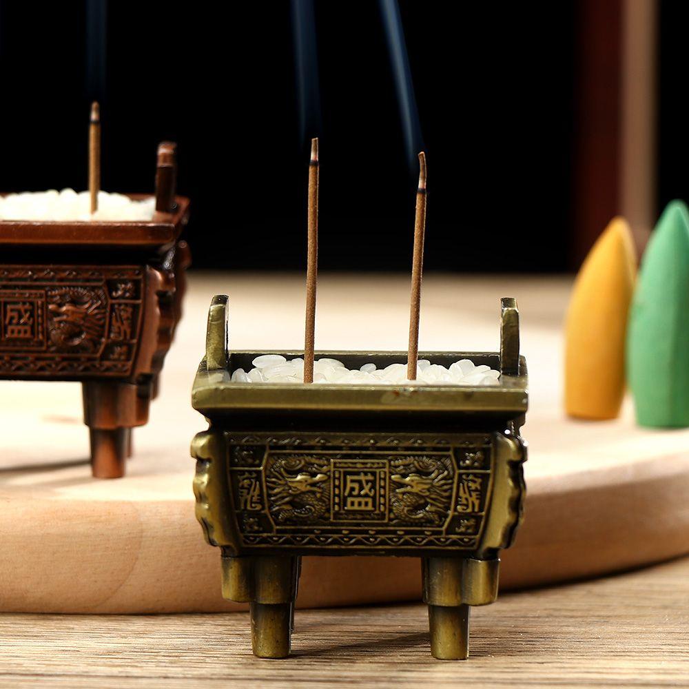 Tempat Dupa Nanas Gadget Buddhisme Mini Teahouse Ornament Joss-stick Base