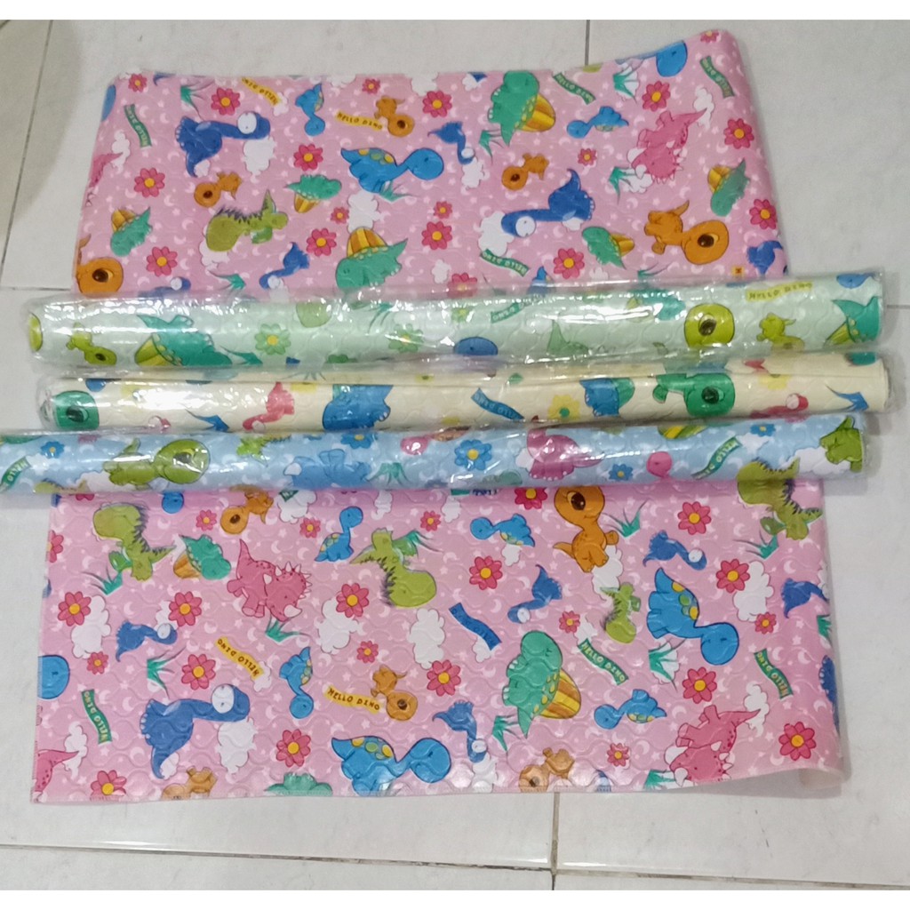 PERLAK BESAR Perlak Bayi 60x70cm, Perlak Ompol / Mattress Protector Motif Random