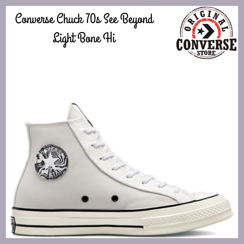 ORIGINAL CONVERSE CHUCK 70s SEE BEYOND LIGHT BONE Hi A00742C MENS
