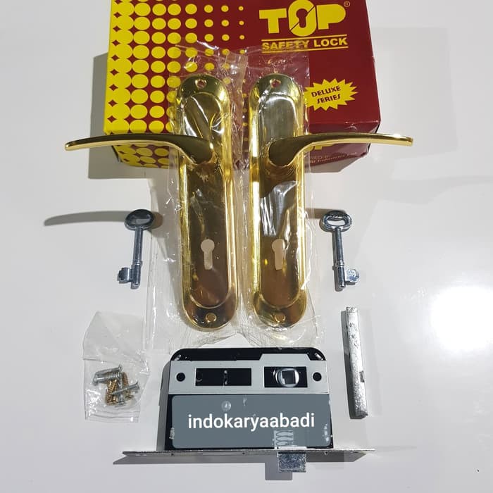 Kunci pintu TOP 627 panjang 18cm ukuran KECIL set komplit Kunci pintu TOP 627 panjang 18cm ukuran KECIL set komplit