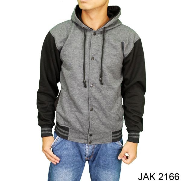 Jaket Baseball Fleece Abu – JAK 2166