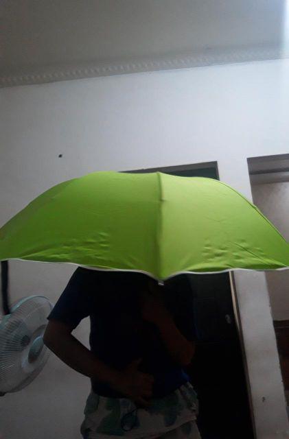 Jktumbrella / Payung Lipat 3 3d Hujan Lis Fancy Putih - 8136