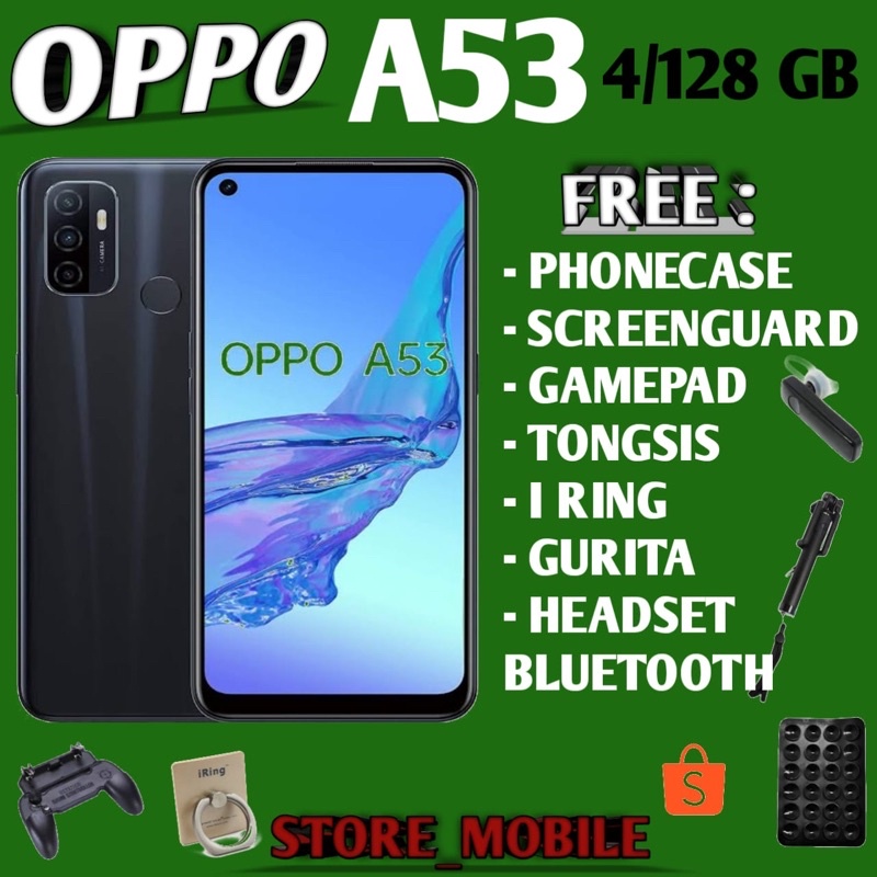 OPPO A53 4/128 RAM 4GB ROM 128GB GARANSI RESMI OPPO