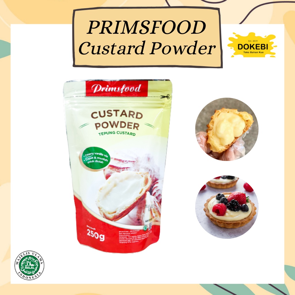 

PRIMSFOOD TEPUNG CUSTARD POWDER POUCH 250 GR / Tepung Vla Powder