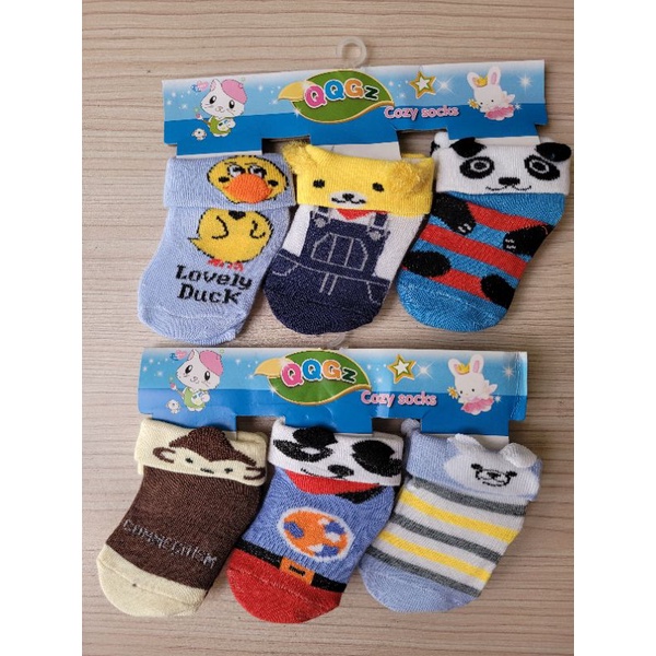 Kaos Kaki isi 3 Motif / Kaos Kaki 0-1 tahun / Kaos Kaki Newborn