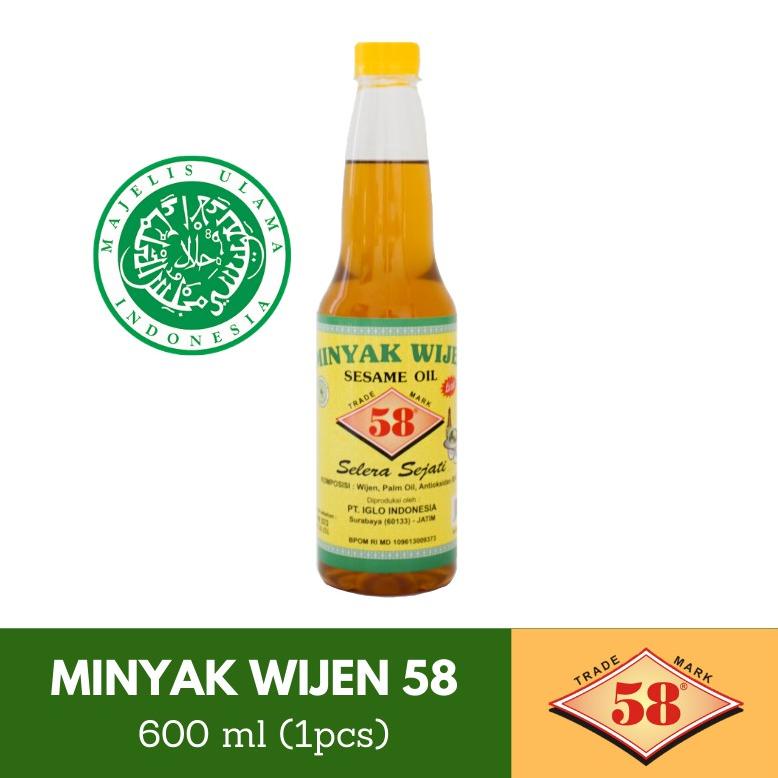 

[PROMO NAY52] Saos 58 - Minyak Wijen Halal (600 ml) Grosir
