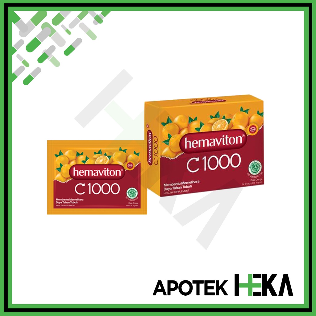 Hemaviton C-1000 Serbuk isi 5 Sachet - Memelihara Daya Tahan Tubuh (SEMARANG)