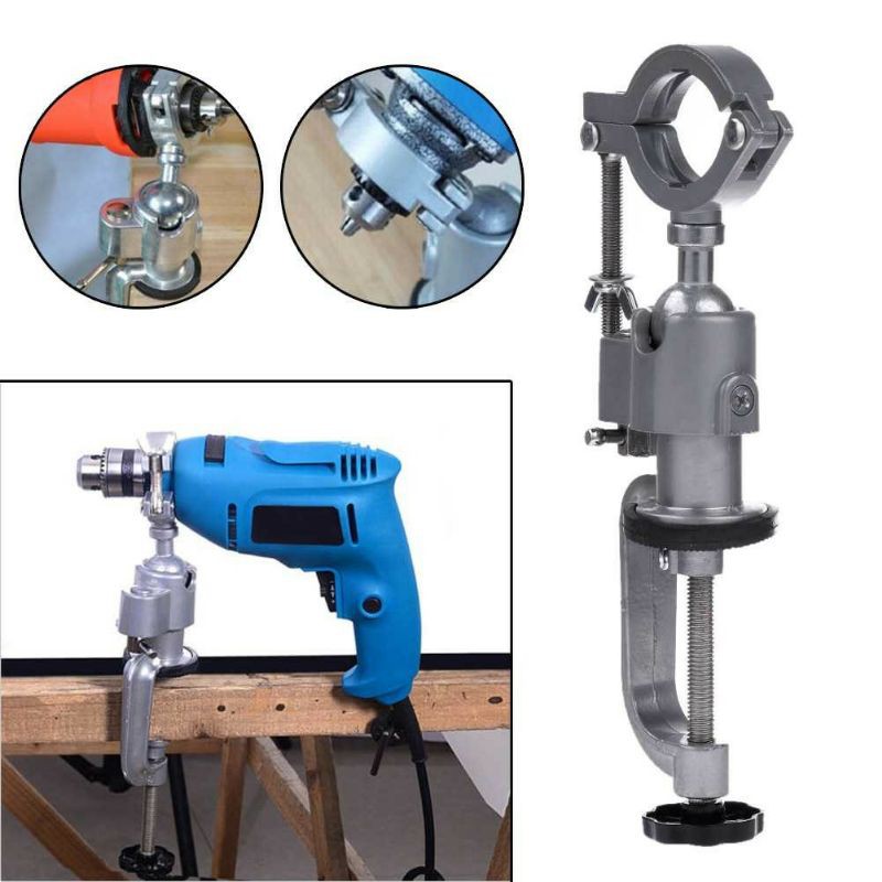 Klem Dudukan Mesin Bor Mini Grinder Clamp Vise Table Seni Kerajinan