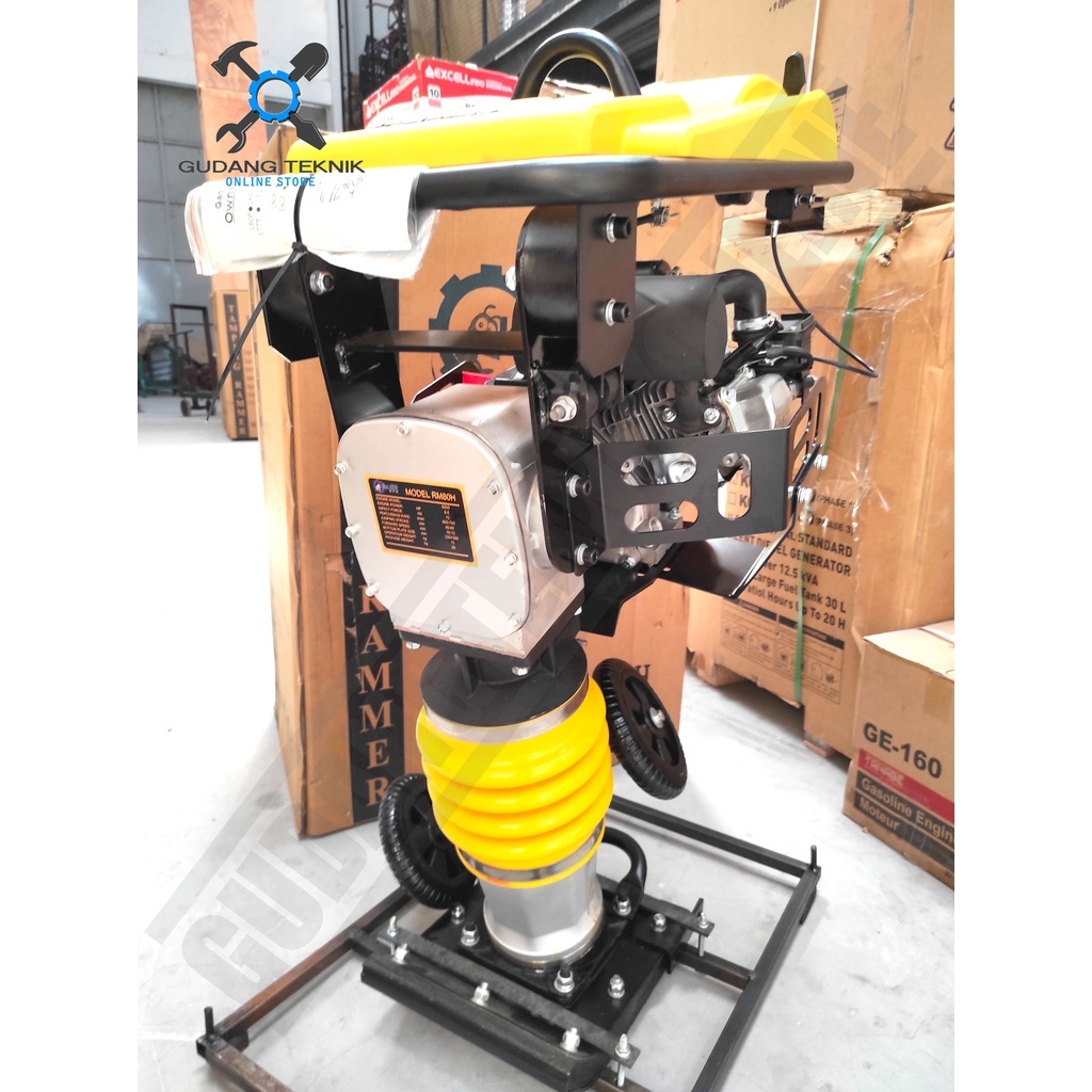 Stamper Kuda KISUBA RM80 6.5Hp / Pemadat Tanah Berdiri Tamping Rammer RM 80 H RM-80HA KISUBA