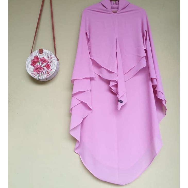 Preloved khimar FaaLiza by Flasamara warna pink