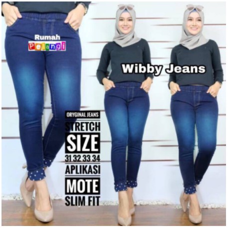 Wibby Celana jeans mutiara lipat (JLA/RMJ)